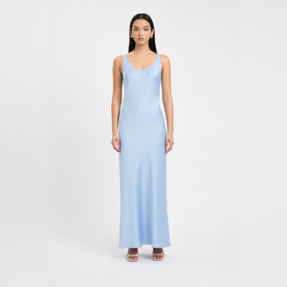 KOOKAI Light Blue Milan Classic Slip Maxi Dress US 6 - Picture 1 of 11